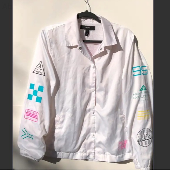 Forever 21 Meshed lined satin coach jacket - Picture 1 of 2